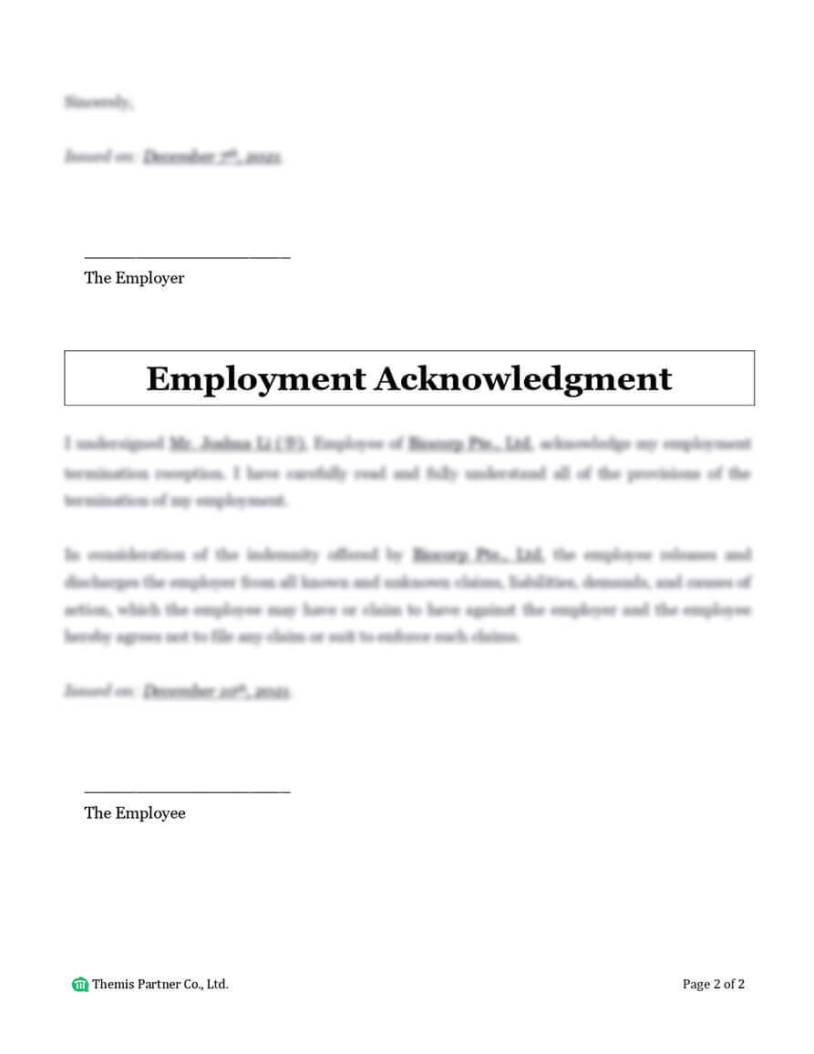 Employment termination letter preview 2