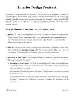 Interior design contract preview 1