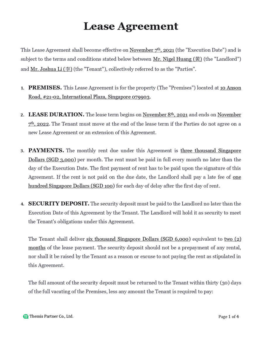 Lease agreement preview 1