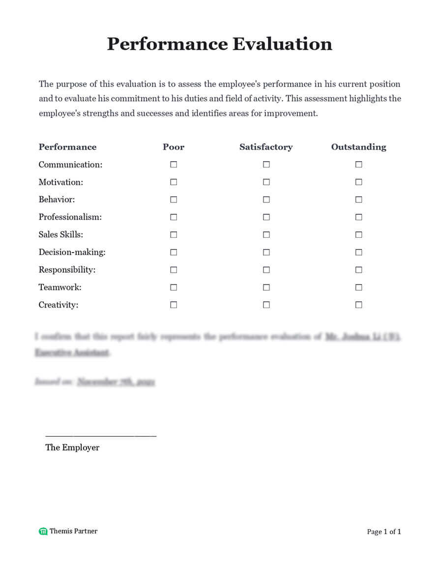 Employee performance evaluation preview 1