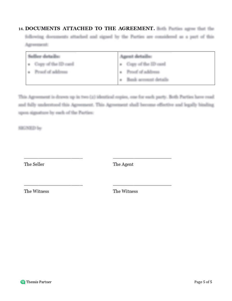 Real estate agent agreement preview 5