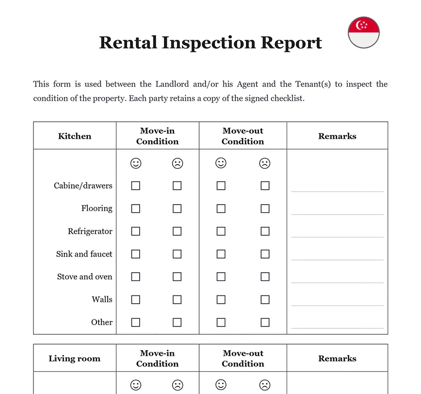 Rental inspection report Singapore