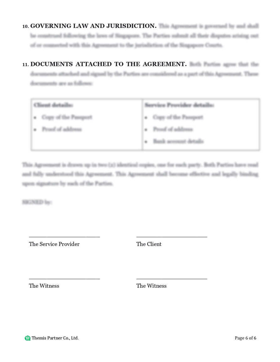 Service agreement preview 6
